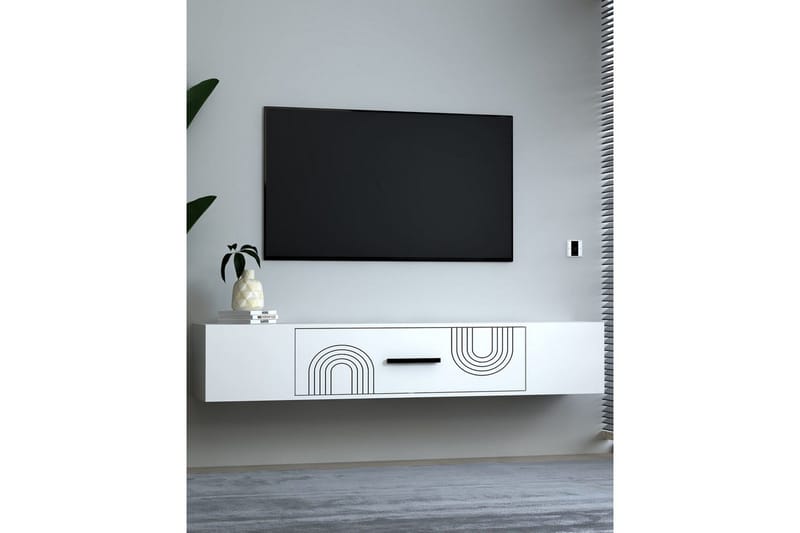 Avryn Tv-bänk 150 cm - Vit - Möbler - TV- & Mediamöbler - TV bänk & mediabänk