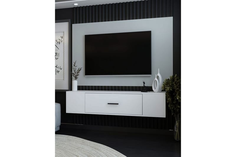 Avryn Tv-bänk 150 cm - Vit - Möbler - TV- & Mediamöbler - TV bänk & mediabänk