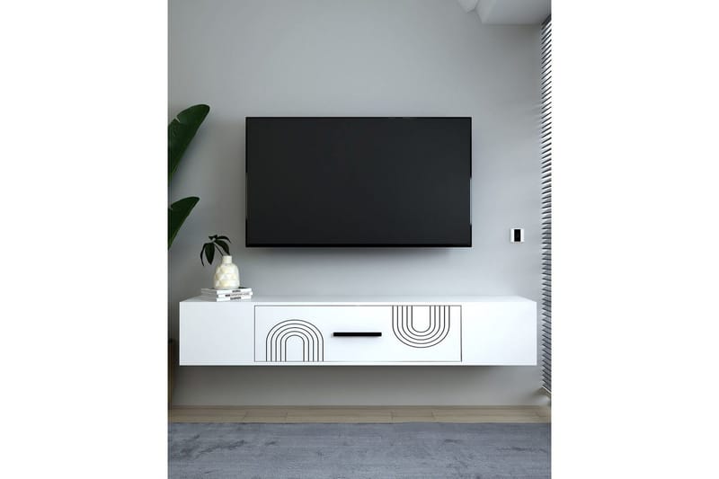 Avryn Tv-bänk 150 cm - Vit - Möbler - TV- & Mediamöbler - TV bänk & mediabänk