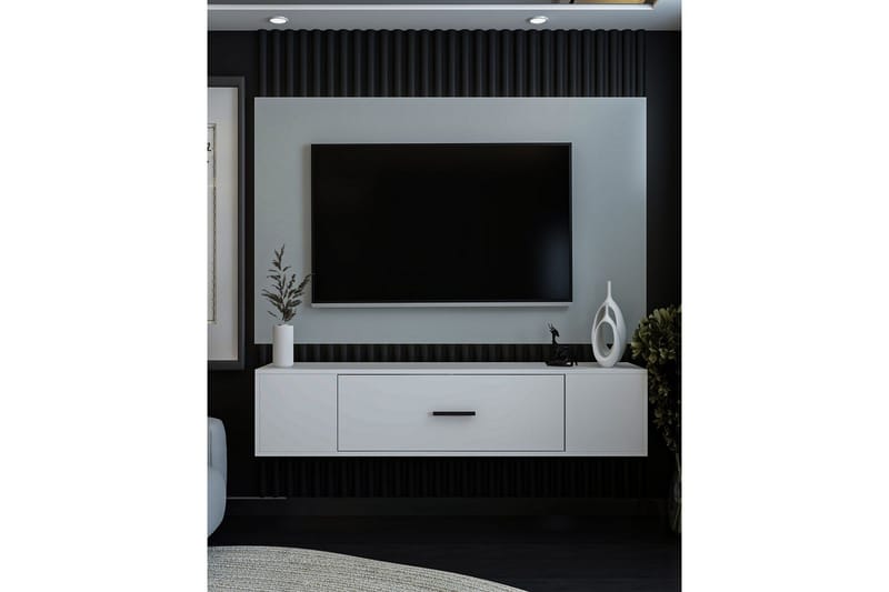 Avryn Tv-bänk 150 cm - Vit - Möbler - TV- & Mediamöbler - TV bänk & mediabänk