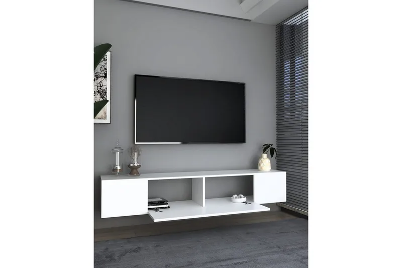 Avryn Tv-bänk 150 cm - Vit - Möbler - TV- & Mediamöbler - TV bänk & mediabänk