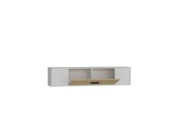 Avryn Tv-bänk 150 cm - Vit/Ek - Möbler - TV- & Mediamöbler - TV bänk & mediabänk