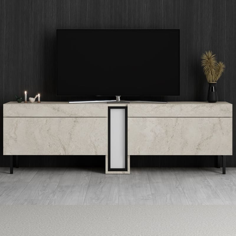 Berriaren TV-bänk 180 cm - Travertin - Möbler - TV- & Mediamöbler - Mediastativ & väggfäste - Tv-stativ & Tv-väggfäste