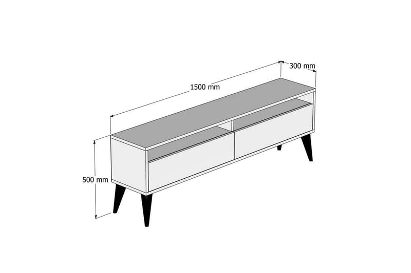 Bexheti Tv-bänk 150 cm - Cream - Möbler - TV- & Mediamöbler - TV bänk & mediabänk