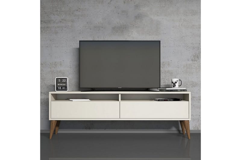 Bexheti Tv-bänk 150 cm - Cream - Möbler - TV- & Mediamöbler - TV bänk & mediabänk