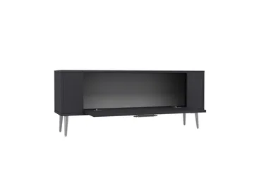 Beyra Tv-bänk 120 cm - Antracit/Silver - Möbler - TV- & Mediamöbler - TV bänk & mediabänk