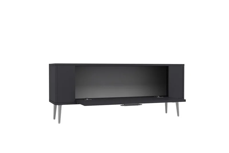 Beyra Tv-bänk 120 cm - Antracit/Silver - Möbler - TV- & Mediamöbler - TV bänk & mediabänk