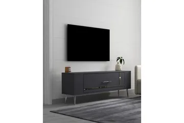 Beyra Tv-bänk 120 cm - Antracit/Silver - Möbler - TV- & Mediamöbler - TV bänk & mediabänk
