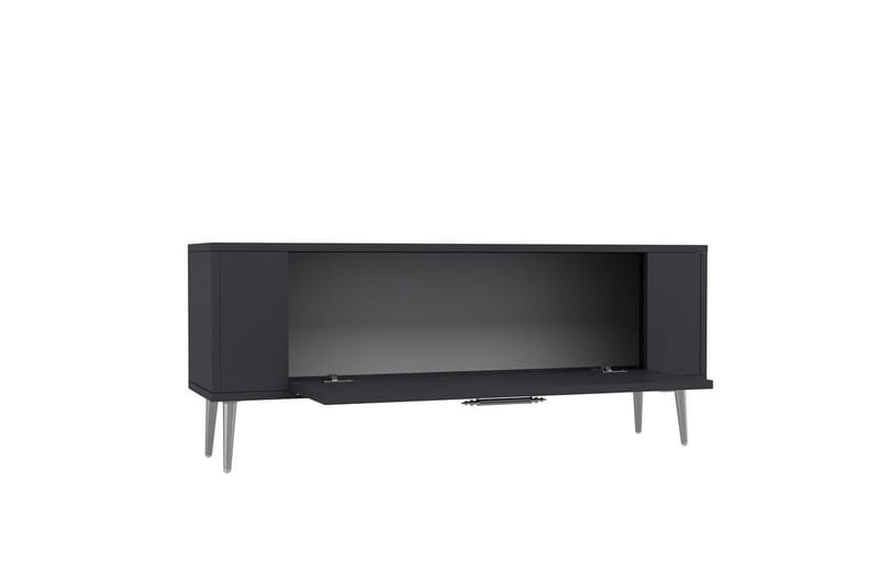 Beyra Tv-bänk 120 cm - Antracit/Silver - Möbler - TV- & Mediamöbler - TV bänk & mediabänk