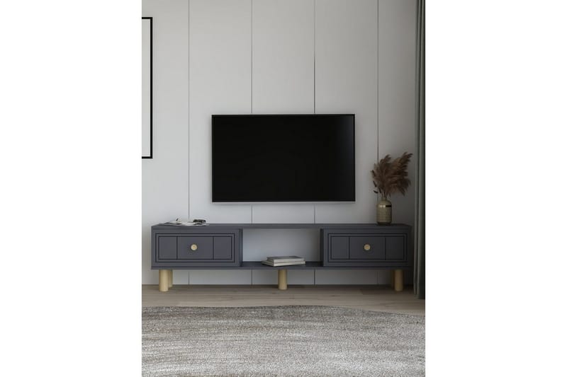 Bohem Tv-stativ 150x30 cm - Antracit - Möbler - TV- & Mediamöbler - Mediastativ & väggfäste - Tv-stativ & Tv-väggfäste