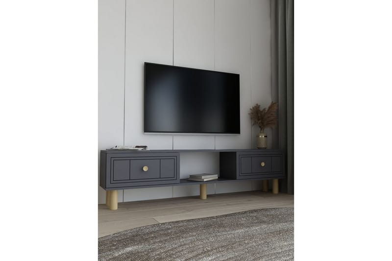 Bohem Tv-stativ 150x30 cm - Antracit - Möbler - TV- & Mediamöbler - Mediastativ & väggfäste - Tv-stativ & Tv-väggfäste