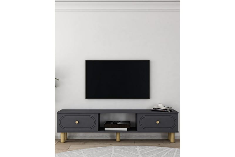 Bohem Tv-stativ 150x30 cm - Antracit - Möbler - TV- & Mediamöbler - Mediastativ & väggfäste - Tv-stativ & Tv-väggfäste
