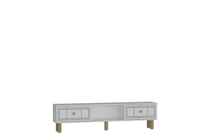 Bohem Tv-stativ 150x30 cm - Vit - Möbler - TV- & Mediamöbler - Mediastativ & väggfäste - Tv-stativ & Tv-väggfäste