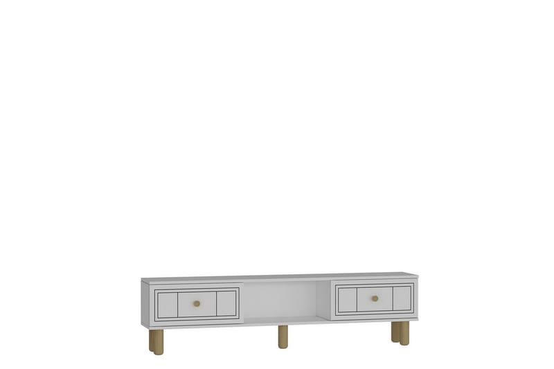 Bohem Tv-stativ 150x30 cm - Vit - Möbler - TV- & Mediamöbler - Mediastativ & väggfäste - Tv-stativ & Tv-väggfäste