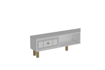 Bohem Tv-stativ 150x30 cm - Vit - Möbler - TV- & Mediamöbler - Mediastativ & väggfäste - Tv-stativ & Tv-väggfäste
