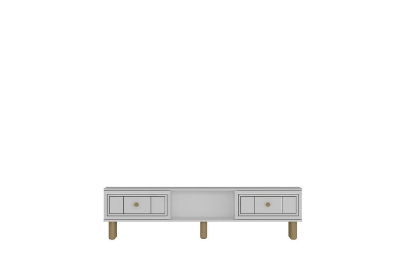 Bohem Tv-stativ 150x30 cm - Vit - Möbler - TV- & Mediamöbler - Mediastativ & väggfäste - Tv-stativ & Tv-väggfäste