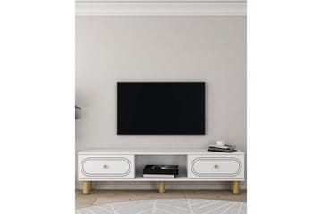 Bohem Tv-stativ 150x83 cm - Vit - Möbler - TV- & Mediamöbler - Mediastativ & väggfäste - Tv-stativ & Tv-väggfäste