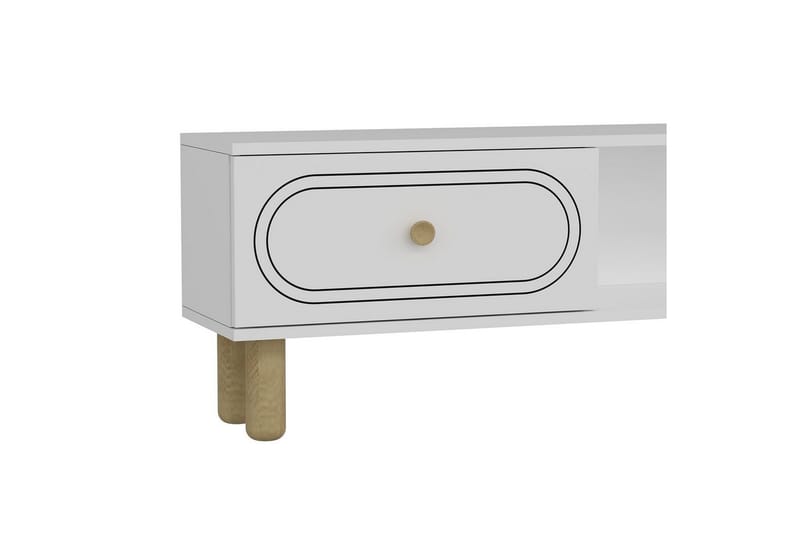 Bohem Tv-stativ 150x83 cm - Vit - Möbler - TV- & Mediamöbler - Mediastativ & väggfäste - Tv-stativ & Tv-väggfäste