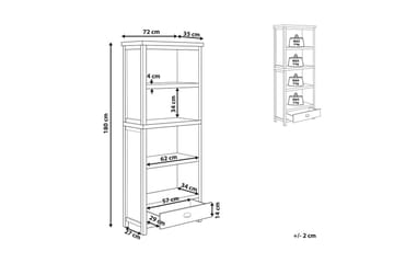 Bokhylla Clio med 4 hyllor - Förvaring - Hylla - Bokhylla