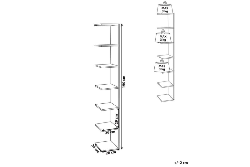 Bokhylla Eston Ljus trä - Ljus trä - Förvaring - Hylla - Bokhylla