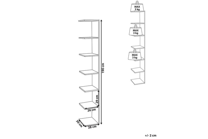 Bokhylla Eston Vit - Vit - Möbler - TV- & Mediamöbler - Mediastativ & väggfäste - Tv-stativ & Tv-väggfäste