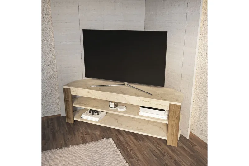 Bralyn Tv-bänk 120 cm - Vit/Ek - Möbler - TV- & Mediamöbler - TV bänk & mediabänk
