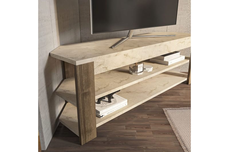 Bralyn Tv-bänk 120 cm - Vit/Ek - Möbler - TV- & Mediamöbler - TV bänk & mediabänk