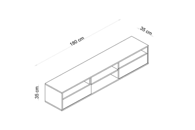 Brivor Tv-bänk 180 cm - Ek - Möbler - TV- & Mediamöbler - TV bänk & mediabänk