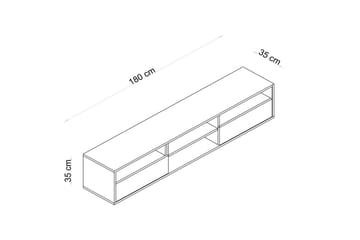 Brivor Tv-bänk 180 cm - Ek - Möbler - TV- & Mediamöbler - TV bänk & mediabänk