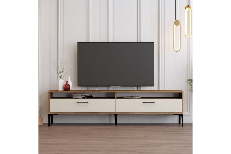 Brutorp Tv-bänk 180 cm - Valnöt/Cream - Möbler - TV- & Mediamöbler - TV bänk & mediabänk