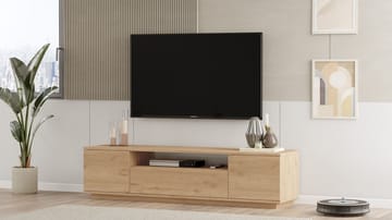 Brynnor Tv Bänk 180 cm med Förvaring i Valnöt - Brun - Möbler - TV- & Mediamöbler - TV bänk & mediabänk