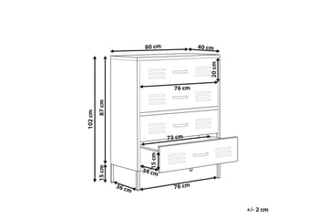 Byrå Enago Grön - Grön - Förvaring - Förvaringsmöbler - Byrå - Hallbyrå