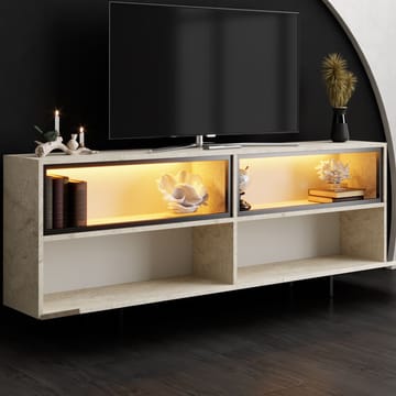 Cielieucel TV-bänk 180 cm - Travertin - Möbler - TV- & Mediamöbler - Mediastativ & väggfäste - Tv-stativ & Tv-väggfäste