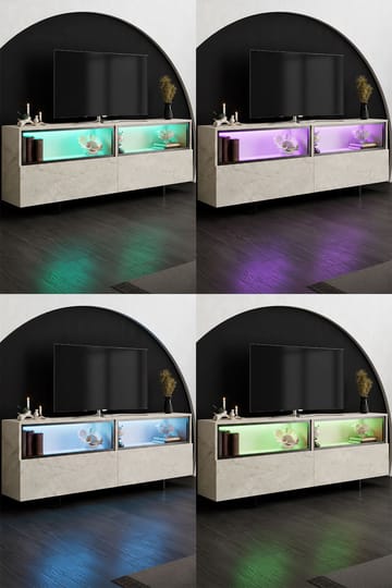 Cielieucel TV-bänk 180 cm - Travertin - Möbler - TV- & Mediamöbler - Mediastativ & väggfäste - Tv-stativ & Tv-väggfäste