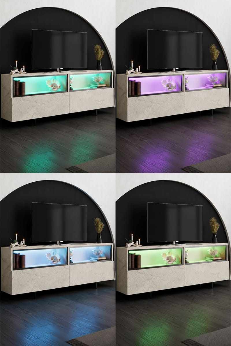 Cielieucel TV-bänk 180 cm - Travertin - Möbler - TV- & Mediamöbler - Mediastativ & väggfäste - Tv-stativ & Tv-väggfäste