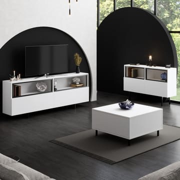 Cielieucel TV-bänk 180 cm - Vit - Möbler - TV- & Mediamöbler - Mediastativ & väggfäste - Tv-stativ & Tv-väggfäste