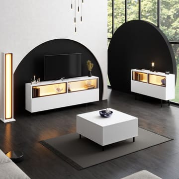 Cielieucel TV-bänk 180 cm - Vit - Möbler - TV- & Mediamöbler - Mediastativ & väggfäste - Tv-stativ & Tv-väggfäste