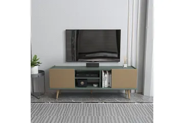 Corvo Tv-bänk 154,4 cm - Light Brun/Grön - Möbler - TV- & Mediamöbler - TV bänk & mediabänk