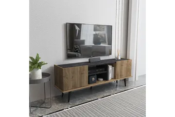 Corvo Tv-bänk 154,4 cm - Valnöt/Svart - Möbler - TV- & Mediamöbler - TV bänk & mediabänk