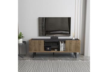 Corvo Tv-bänk 154,4 cm - Valnöt/Svart - Möbler - TV- & Mediamöbler - TV bänk & mediabänk