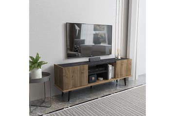 Corvo Tv-bänk 154,4 cm - Valn�öt/Svart - Möbler - TV- & Mediamöbler - TV bänk & mediabänk