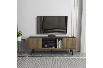 Corvo Tv-bänk 154,4 cm - Valnöt/Svart - Möbler - TV- & Mediamöbler - TV bänk & mediabänk