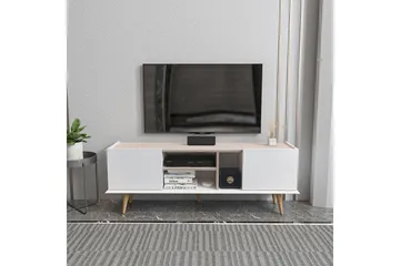 Corvo Tv-bänk 154,4 cm - Vit/Beige - Möbler - TV- & Mediamöbler - TV bänk & mediabänk