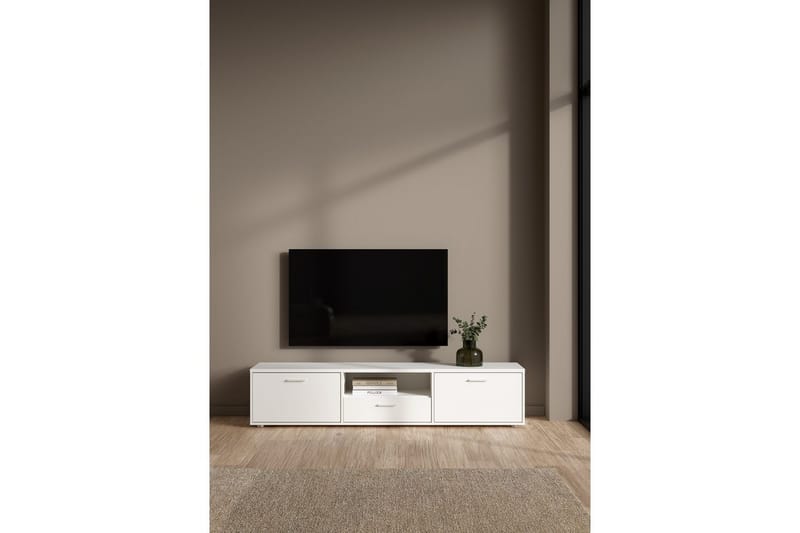 Cristian Tv-stativ 38 cm - Vit - Möbler - TV- & Mediamöbler - Mediastativ & väggfäste - Tv-stativ & Tv-väggfäste