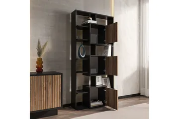 Dargaville Bokhylla 85 cm - Svart/Valnöt - Förvaring - Hylla - Bokhylla