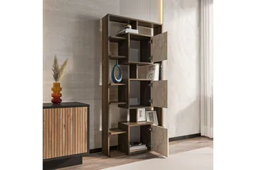 Dargaville Bokhylla 85 cm - Valnöt/Travertine - Förvaring - Hylla - Bokhylla