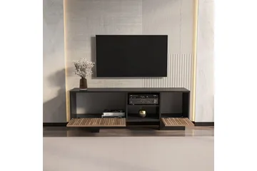 Dargaville Tv-bänk 150 cm - Svart/Brun - Möbler - TV- & Mediamöbler - TV bänk & mediabänk