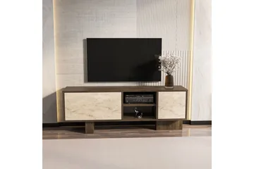 Dargaville Tv-bänk 150 cm - Valnöt/Travertine - Möbler - TV- & Mediamöbler - TV bänk & mediabänk