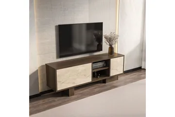 Dargaville Tv-bänk 150 cm - Valnöt/Travertine - Möbler - TV- & Mediamöbler - TV bänk & mediabänk