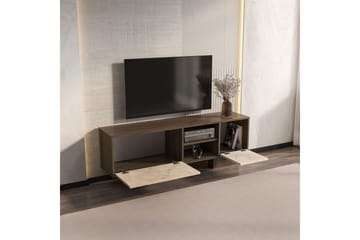 Dargaville Tv-bänk 150 cm - Valnöt/Travertine - Möbler - TV- & Mediamöbler - TV bänk & mediabänk